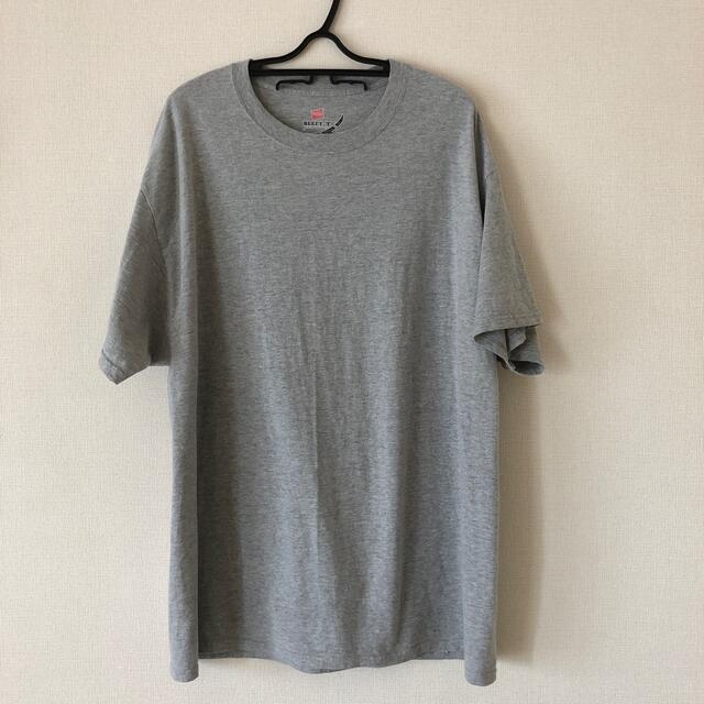 Hanes(ヘインズ)のHanes グレーTシャツ　XL メンズのトップス(Tシャツ/カットソー(半袖/袖なし))の商品写真