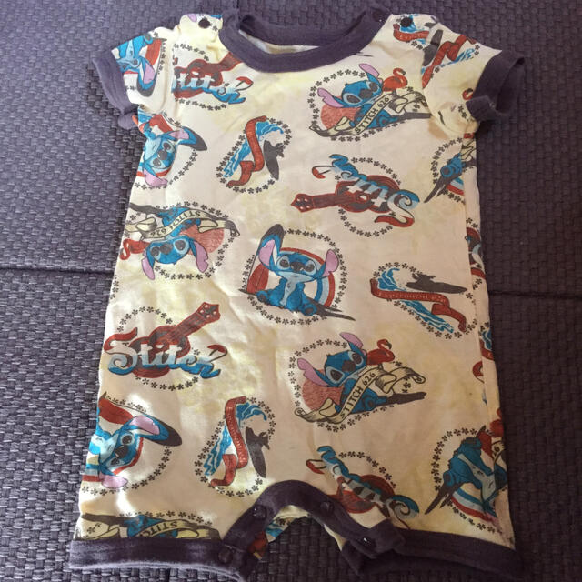 Disney(ディズニー)のスティッチ カバーオール キッズ/ベビー/マタニティのベビー服(~85cm)(カバーオール)の商品写真
