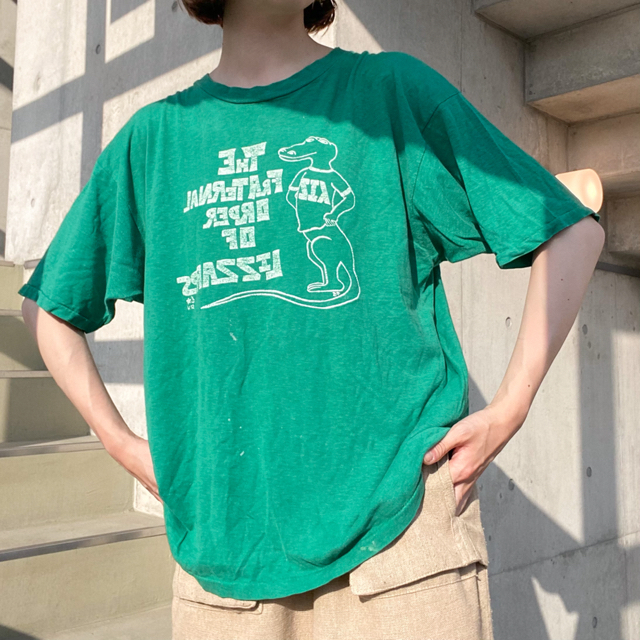 80s 90s vintage アニマル　ワニ　Tシャツ メンズのトップス(Tシャツ/カットソー(半袖/袖なし))の商品写真