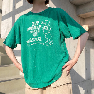 80s 90s vintage アニマル　ワニ　Tシャツ(Tシャツ/カットソー(半袖/袖なし))