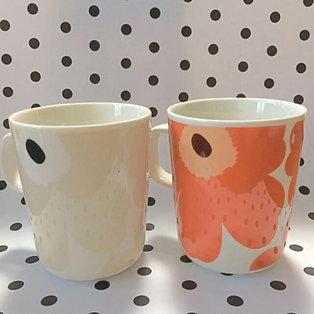 marimekko(マリメッコ)の♡マリメッコ ウニッコ  マグカップ ベージュ アプリコット 新作 北欧 食器 インテリア/住まい/日用品のキッチン/食器(食器)の商品写真