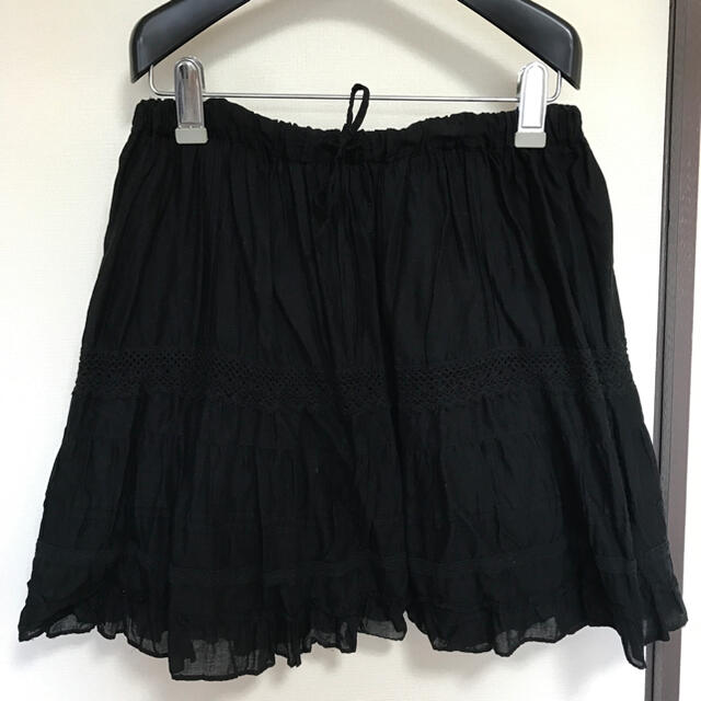 ニッセン(ニッセン)の大きいサイズ 刺しゅう 刺繍フレアスカート レディースのスカート(ひざ丈スカート)の商品写真