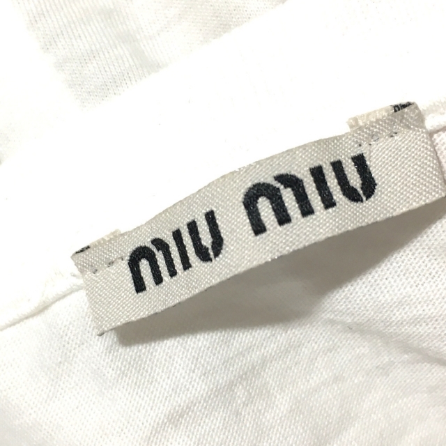 MIU MIU - ミュウミュウ MIUMIU トップス ノースリーブ タンク MIU MIU - ミュウミュウ MIUMIU トップス ノースリーブ タンク