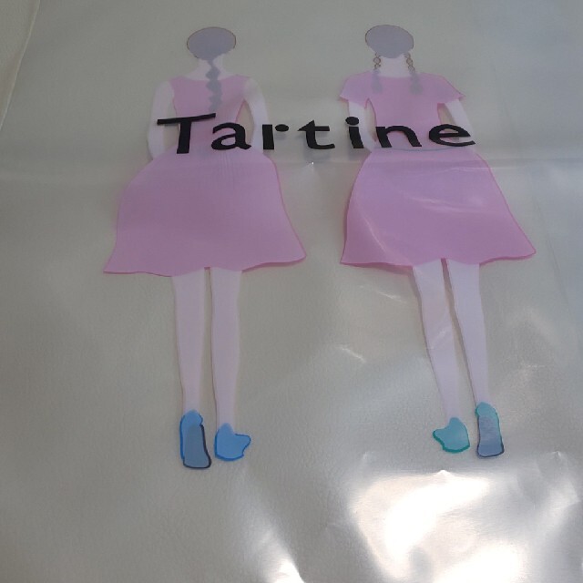 Tartine et Chocolat(タルティーヌ エ ショコラ)のTartin ビニール手提げ袋 2枚 レディースのバッグ(ショップ袋)の商品写真