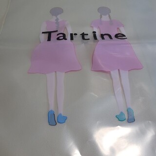 タルティーヌ エ ショコラ(Tartine et Chocolat)のTartin ビニール手提げ袋 2枚(ショップ袋)