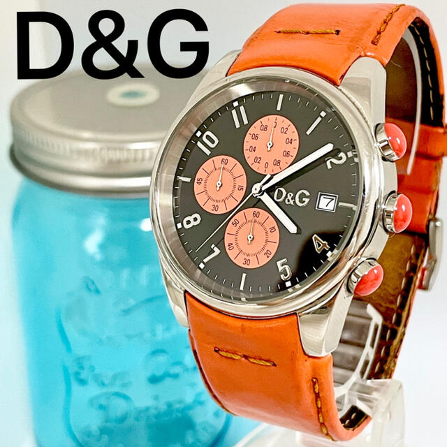 【2日間限定価格】D＆G 腕時計 TIME クロノグラフ