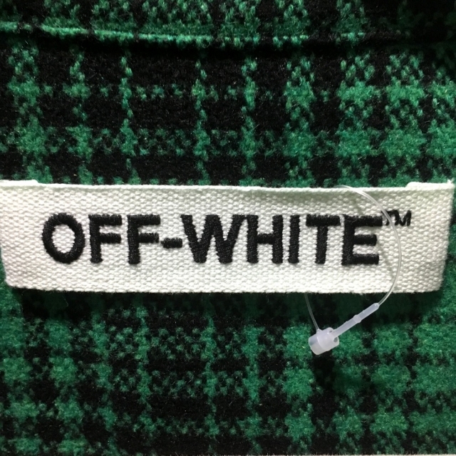 オフホワイト OFF-WHITE TARTAN SHIRT DIAG ALL OVER チェック柄 アウターその他 Cotton (1149),Microfiber (1865),ABS (1201),Acrylic (1767),Polyester (1168),PVC (1178),Stainless stee グリーン 4