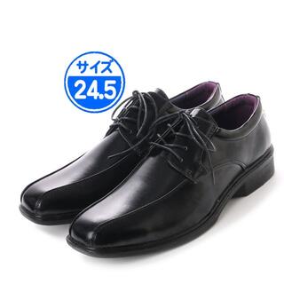 【新品 未使用 】 ビジネスシューズ ブラック 24.5cm 黒 15114(ドレス/ビジネス)