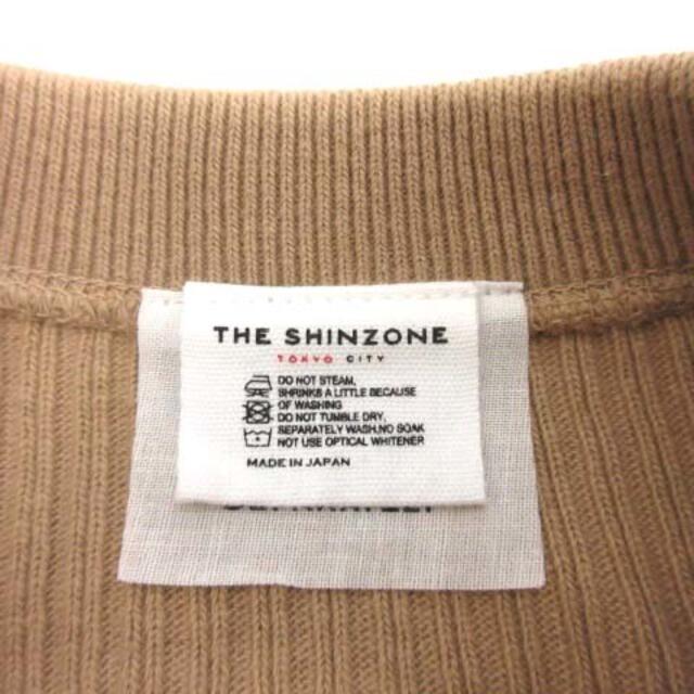 Shinzone(シンゾーン)のシンゾーン 19AW F ケープリンカーディガン ニット コットン ベージュ レディースのトップス(カーディガン)の商品写真