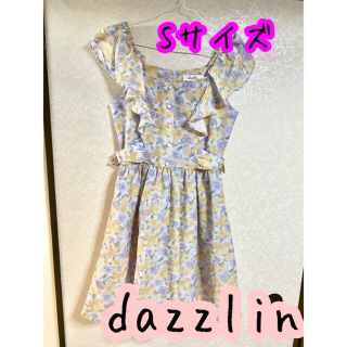 ダズリン(dazzlin)のdazzlin ダズリン　お花柄　ワンピース　ラベンダー(ミニワンピース)