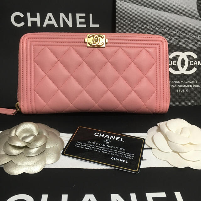 CHANEL(シャネル)のREI様専用♡超美品 ★  シャネル ボーイシャネル ラウンド 長財布 正規品 レディースのファッション小物(財布)の商品写真