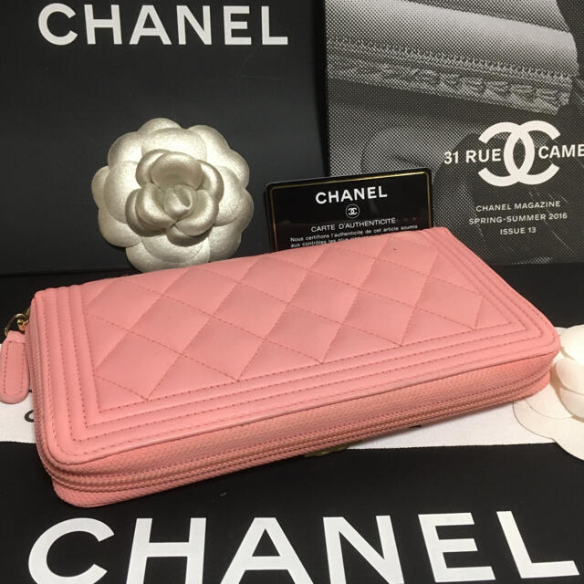 CHANEL(シャネル)のREI様専用♡超美品 ★  シャネル ボーイシャネル ラウンド 長財布 正規品 レディースのファッション小物(財布)の商品写真