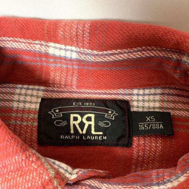 RRL ラルフローレン チンスト ユニオンタグ チェック ネルシャツ 長袖