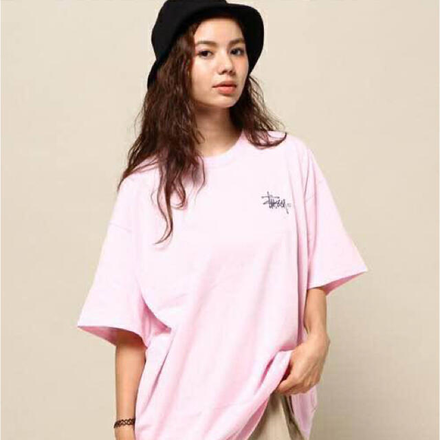 STUSSY - stussy woman ビッグT ピンク 新品未使用の通販 by なな's ...