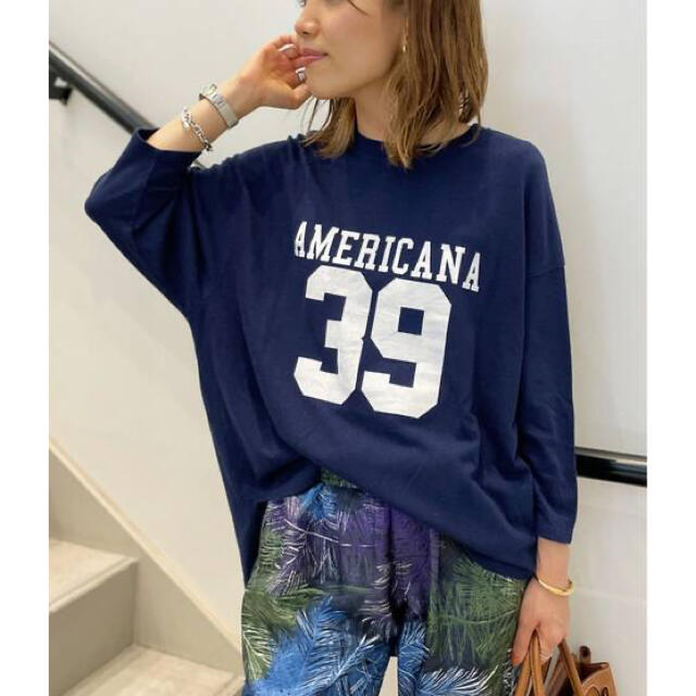 レディースL'Appartement Americana Football T-sh