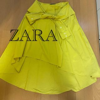 ザラ(ZARA)のZARA🍍イエロースカート(ひざ丈スカート)