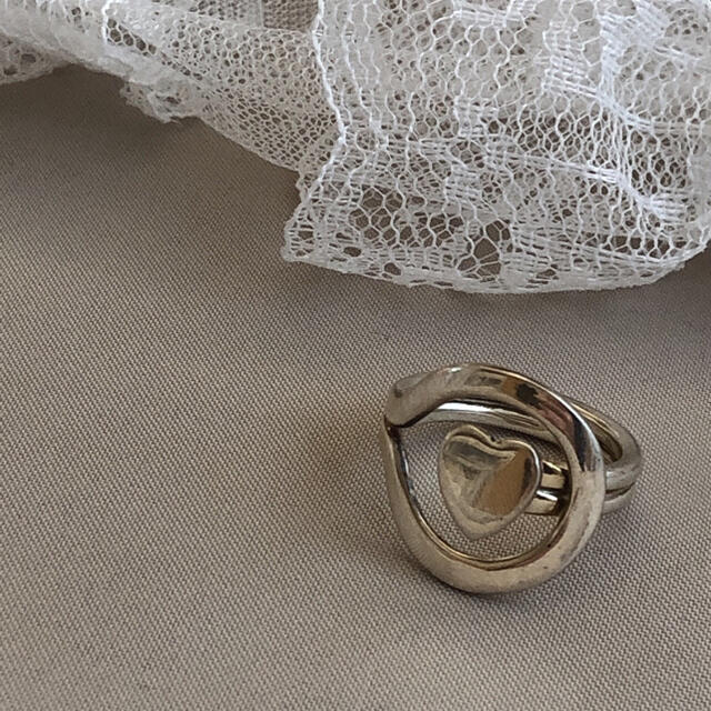 EDIT.FOR LULU(エディットフォールル)のsilver925 heart ring . レディースのアクセサリー(リング(指輪))の商品写真