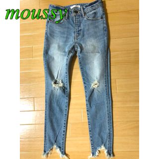 マウジー(moussy)のmoussy マウジー　デニム　ダメージジーンズ　値下げ(デニム/ジーンズ)