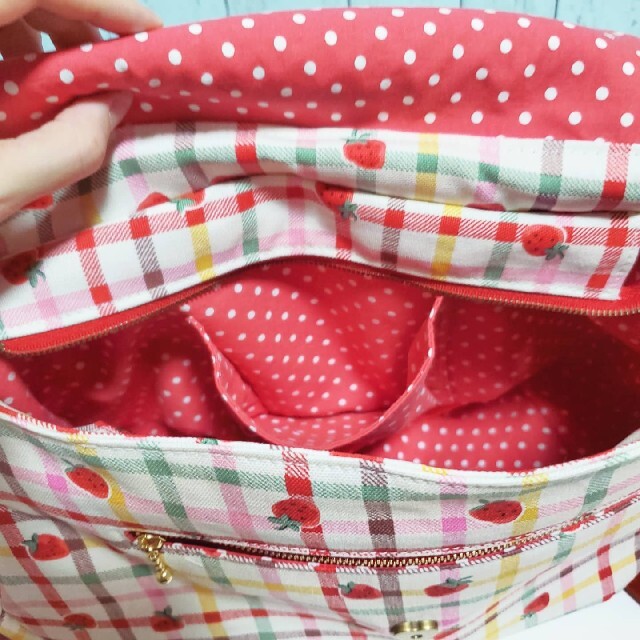 フタ付き まん丸リュック キャンディキャンディ ハンドメイド 2