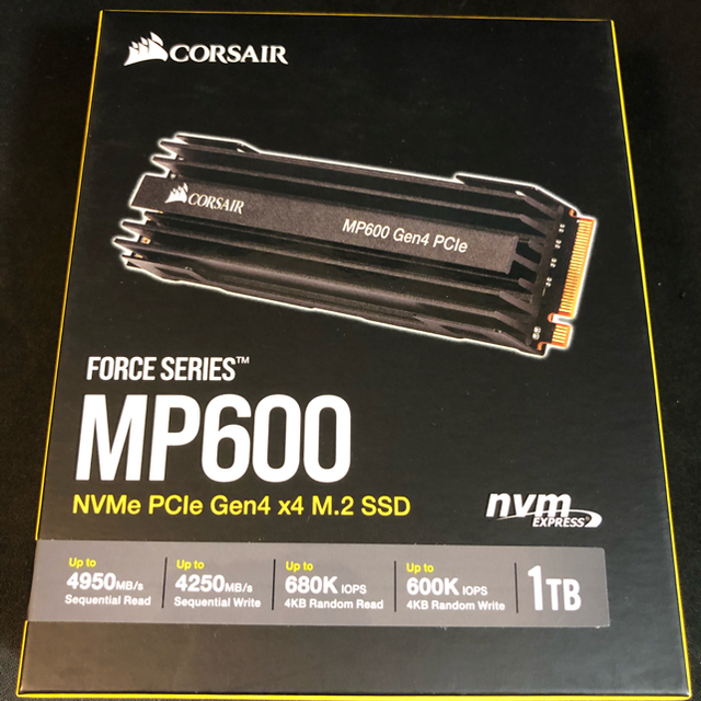 未開封 CORSAIR 1TB MP600 CSSD-F1000GBMP600 - PCパーツ