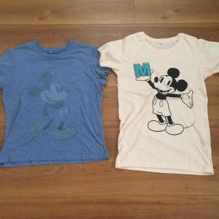 ディズニー(Disney)のミッキー Mickey Tシャツ ディズニー Disney メンズ 古着 レトロ(Tシャツ/カットソー(半袖/袖なし))