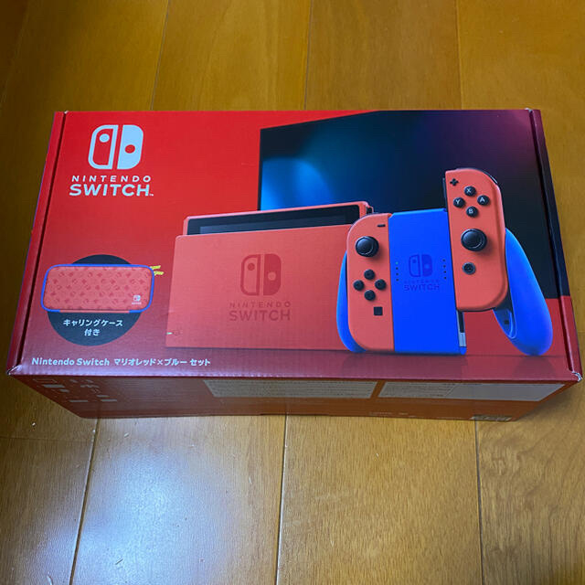 新品未使用！納品書あり！ニンテンドースイッチ本体 マリオレッド×ブルー