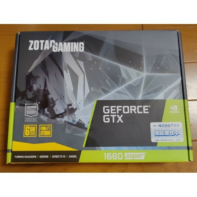 新品 ZOTAC GAMING GeForce GTX 1660 SUPER