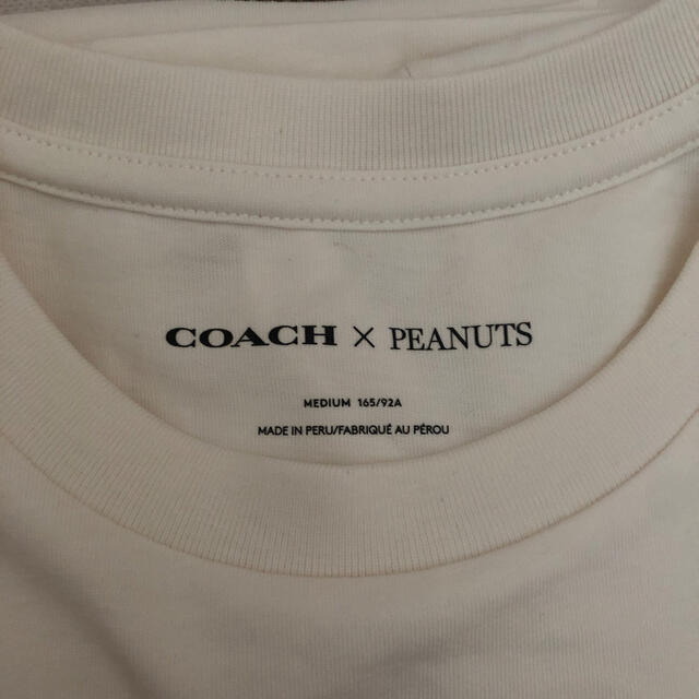 最高品質 新品未使用 COACH×PEANUTS スヌーピー シグネチャー Tシャツ