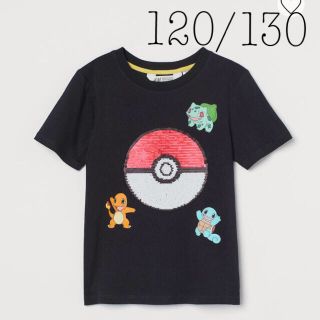 エイチアンドエム(H&M)の【新作】H&M ポケモン　スパンコール　tシャツ(Tシャツ/カットソー)