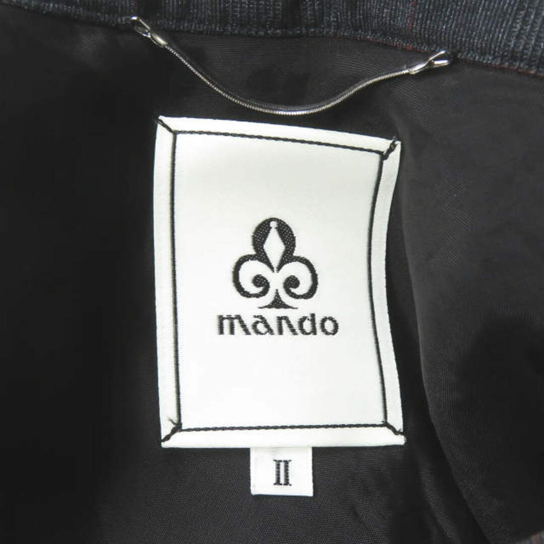 MANDO(マンドゥ)のmando マンド 19AW 日本製 PE/RY CHECK COVERALL JACKET ポリエステルレーヨン グレンチェックカバーオール 9394-003 2 ネイビー ジャケット アウター【新古品】【中古】【mando】 メンズのジャケット/アウター(カバーオール)の商品写真