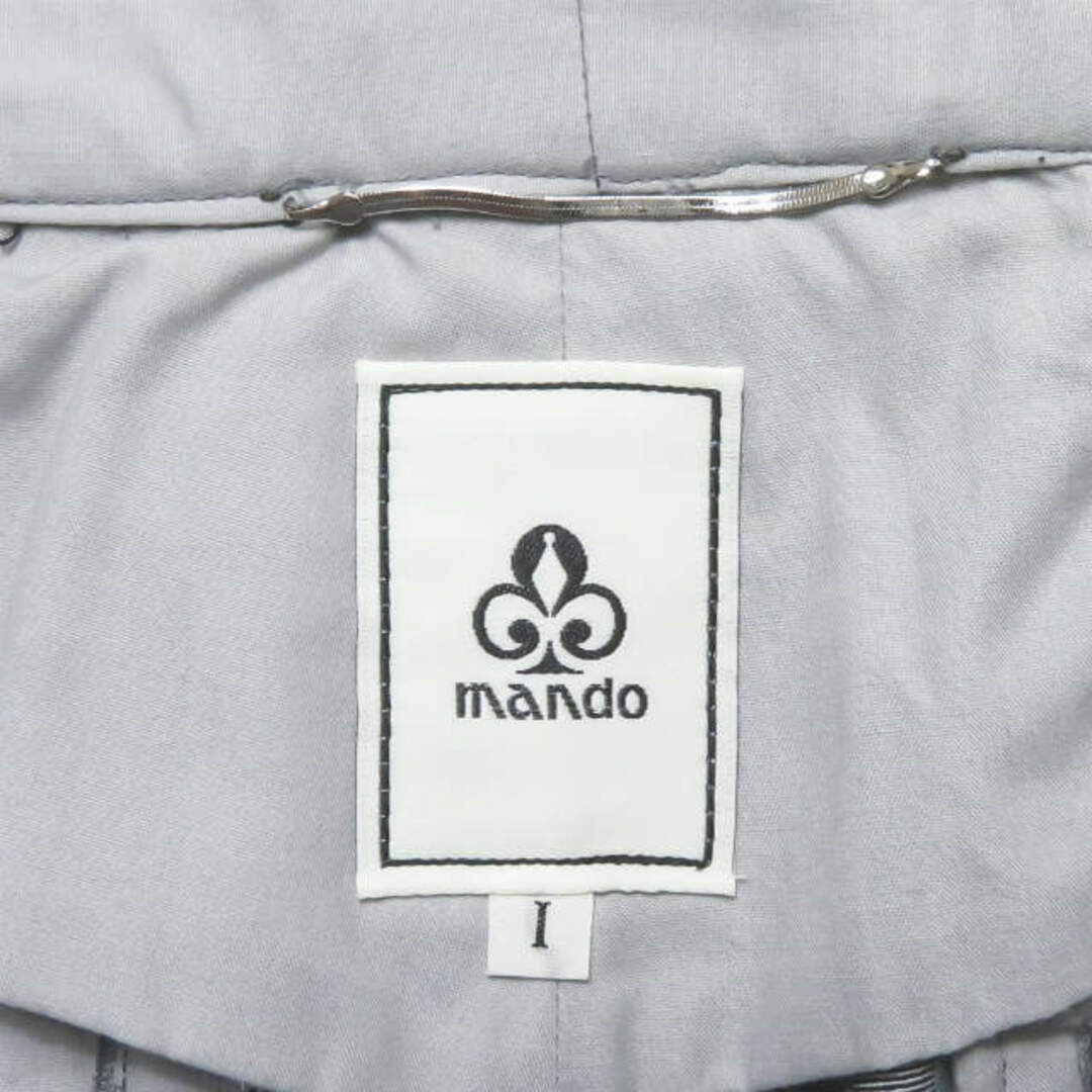 MANDO(マンドゥ)のmando マンド 21SS 日本製 GLEN CHECK TUCK WIDE PANTS ポリエステルレーヨン グレンチェック3プリーツバギーパンツ 21198-006 1 ブラック ボトムス【新古品】【中古】【mando】 メンズのパンツ(その他)の商品写真