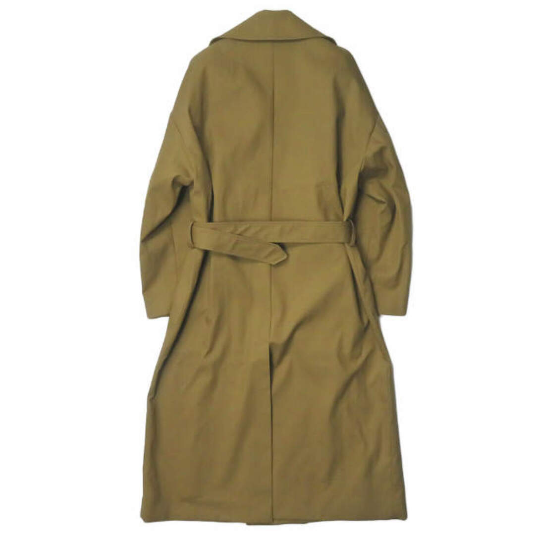 QASIMI カシミ 19AW イギリス製 HEAVY TWILL OVERSIZED TRENCH COAT ヘビーツイル オーバーサイズトレンチコート 44 カーキ アウター【新古品】【QASIMI】