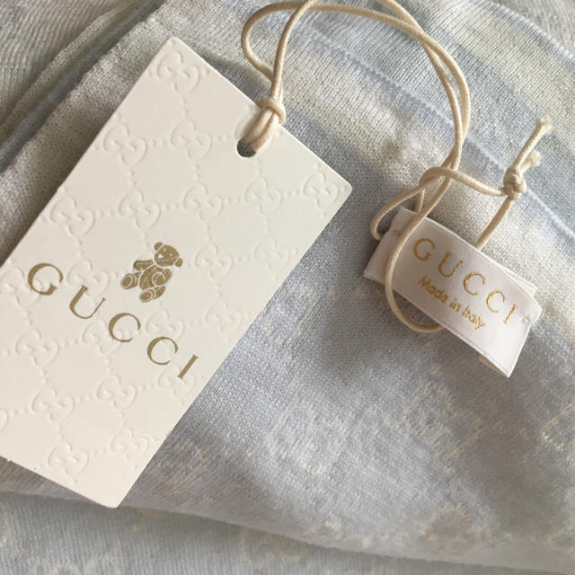 Gucci(グッチ)の新品 GUCCI ベビー ブランケット おくるみ キッズ キッズ/ベビー/マタニティのこども用ファッション小物(おくるみ/ブランケット)の商品写真