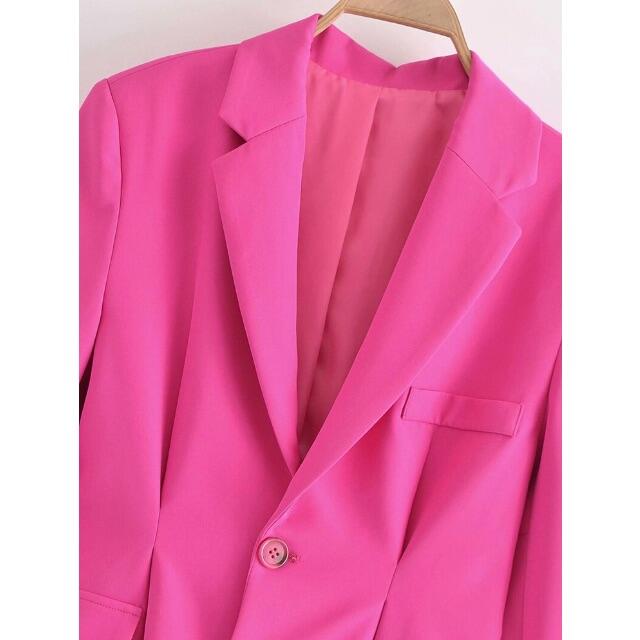 ZARA - 🌻7月新作🏖4807◇pink ピンク テーラードジャケット ZARA - 🌻7月新作🏖4807◇pink ピンク テーラードジャケット