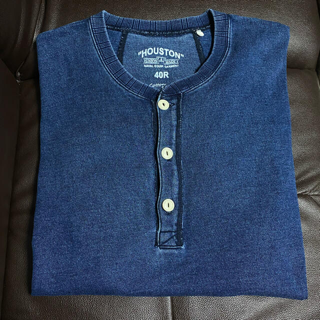 RRL - 新品 HOUSTON - インディゴ ヘンリーネック Tシャツ RRL - 新品 HOUSTON - インディゴ ヘンリーネック Tシャツ