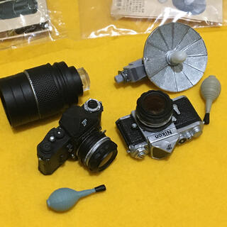 ニコン(Nikon)のNikon  F ミニチュア 白黒2台セット シルバー/ブラック 欠品なし(フィルムカメラ)