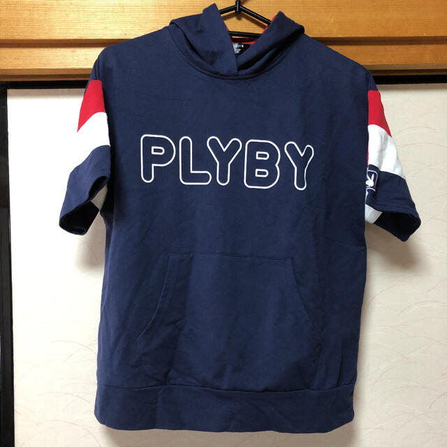 PLAYBOY(プレイボーイ)のプレイボーイ　半袖パーカー レディースのトップス(パーカー)の商品写真