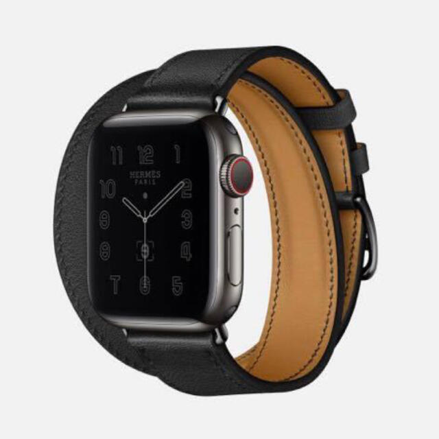 Hermes - Apple Watch エルメス　ベルト　黒　ブラック　新品