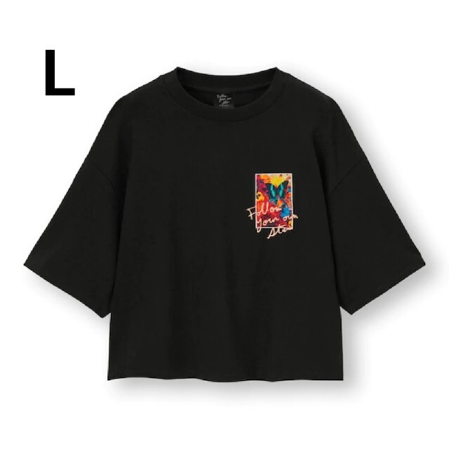 GU(ジーユー)のGU 　蜷川実花　クロップドグラフィックT レディースのトップス(Tシャツ(半袖/袖なし))の商品写真