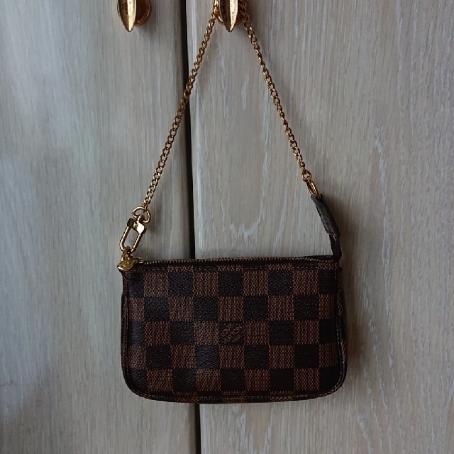 LOUIS VUITTON - 美品 ルイヴィトン ダミエ ミニ ポシェット アクセ