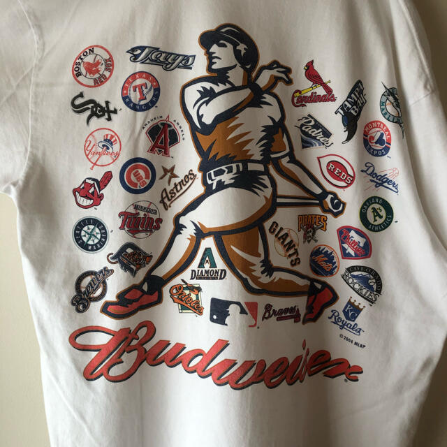 【希少】  MLB 全球団 ロゴ  Tシャツ バドワイザー 2004年