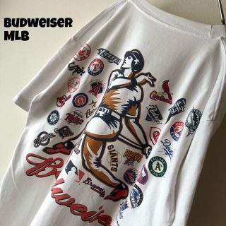 【希少】  MLB 全球団 ロゴ  Tシャツ バドワイザー 2004年