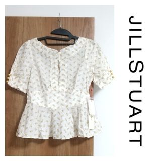 ジルスチュアート(JILLSTUART)の新品タグ付き★JILLSTUART ジルスチュアート 刺繍コットンブラウス(シャツ/ブラウス(半袖/袖なし))