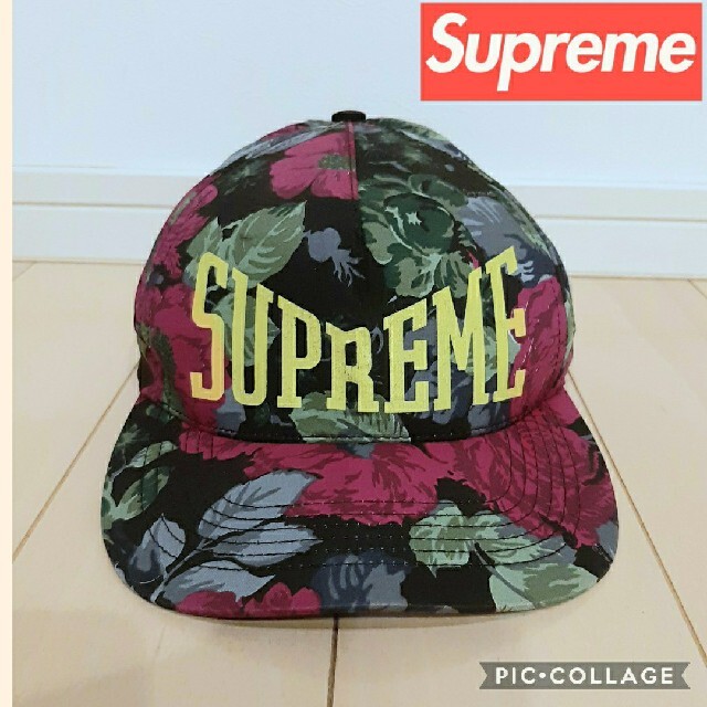 新品 Supreme 花柄 キャップ Floral 5-Panel cap