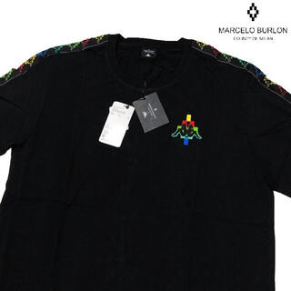 MARCELO BURLON - 新品 MARCELO BURLON × Kappa Tシャツ 黒 マルチ XL ...