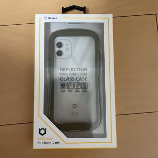 アイフォーン(iPhone)のiFace iPhone12mini クリアケース カーキ(iPhoneケース)