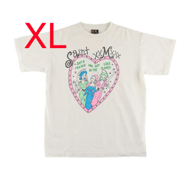 SAINTMICHAEL T-SHIRT HEART / WHT XL