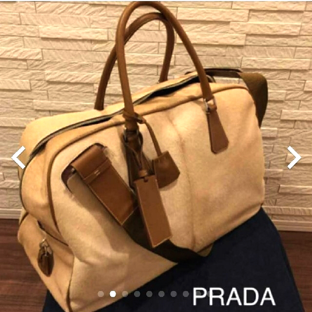 PRADA(プラダ)の【未使用】PRADA ハラコレザー ボストンバッグ メンズのバッグ(ボストンバッグ)の商品写真