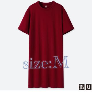 ユニクロ(UNIQLO)の【新品】UNIQLO クルーネックTワンピース(ひざ丈ワンピース)