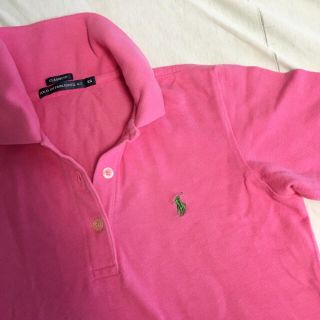 ラルフローレン(Ralph Lauren)のラルフローレン レディース 半袖　ポロシャツ　トップス　ピンク　xs(ポロシャツ)